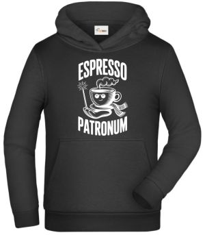 Espresso patronum. bílý potisk