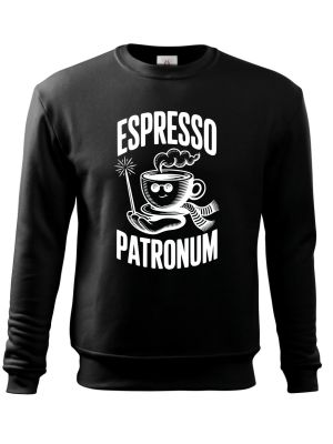 Espresso patronum. bílý potisk