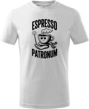Espresso patronum, černý tisk