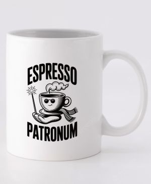 Espresso patronum, černý tisk