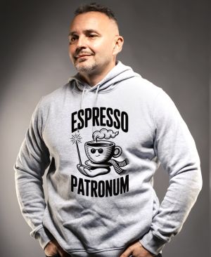 Espresso patronum, černý tisk