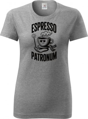 Espresso patronum, černý tisk