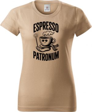 Espresso patronum, černý tisk