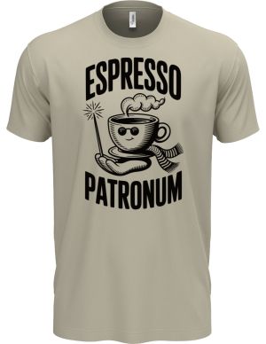 Espresso patronum, černý tisk