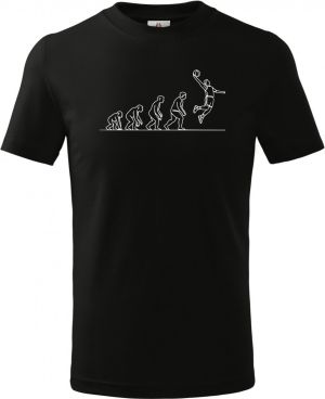 Evoluce basketbalista, bílý tisk