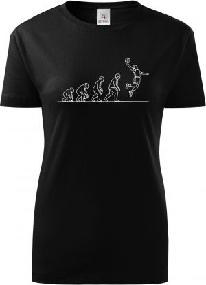 Evoluce basketbalista, bílý tisk