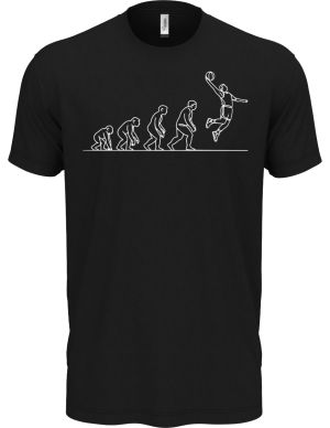 Evoluce basketbalista, bílý tisk