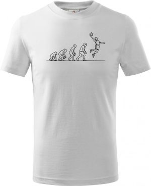 Evoluce basketbalista, černý tisk