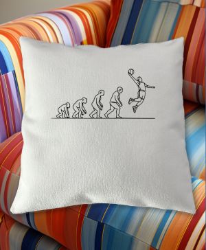 Evoluce basketbalista, černý tisk