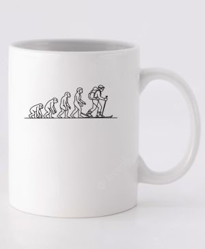 Evoluce běžkaře, černý tisk