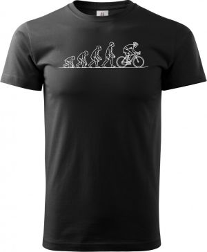 Evoluce cyklista, bílý tisk