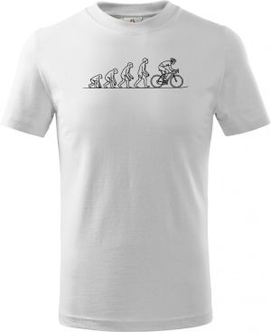 Evoluce cyklista, černý tisk