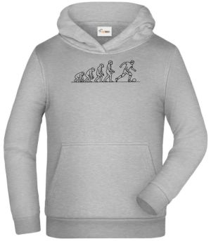 Evoluce fotbalista, černý tisk