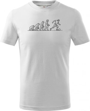 Evoluce fotbalista, černý tisk