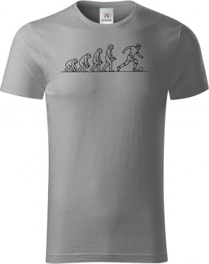 Evoluce fotbalista, černý tisk