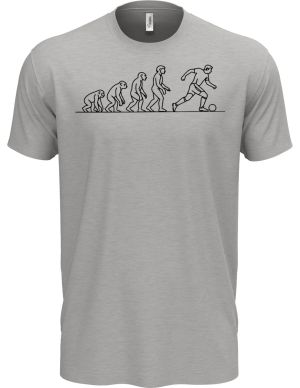 Evoluce fotbalista, černý tisk