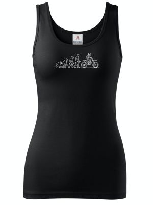 Evoluce motocross, bílý tisk