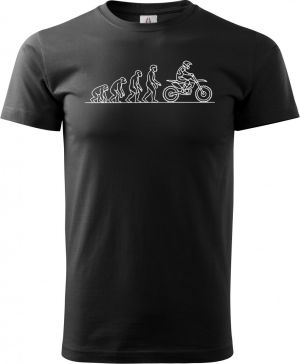Evoluce motocross, bílý tisk