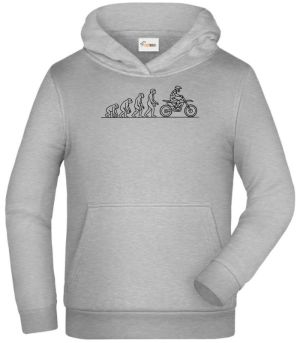 Evoluce motocross, černý tisk