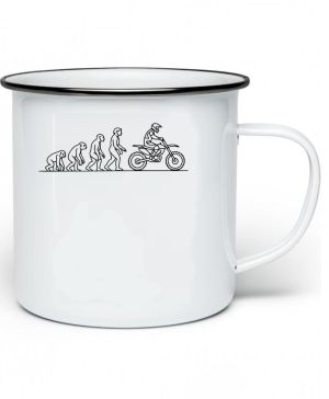 Evoluce motocross, černý tisk