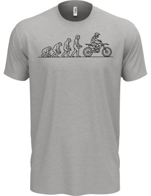 Evoluce motocross, černý tisk