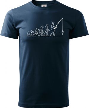 Evoluce rybář, bílý tisk