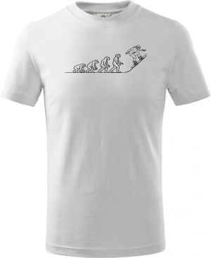 Evoluce snowboard, černý tisk