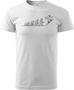 Evoluce snowboard, černý tisk