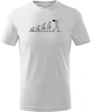 Evoluce tenis, černý tisk