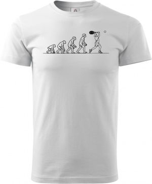 Evoluce tenis, černý tisk