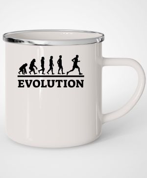 Evolution běh, černý tisk