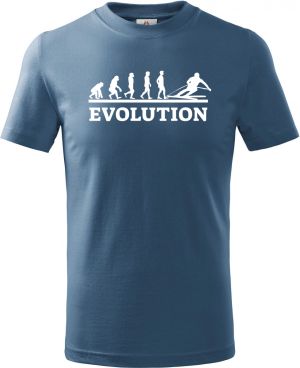 Evolution lyžování, bílý tisk