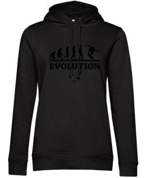 Evolution skateboarding, černý tisk