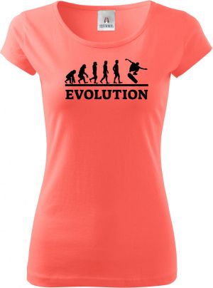 Evolution skateboarding, černý tisk