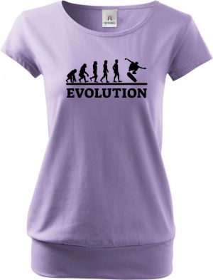 Evolution skateboarding, černý tisk