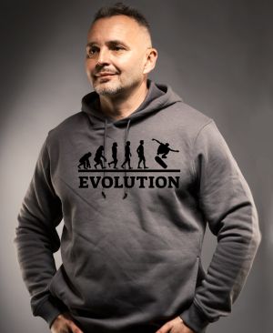 Evolution skateboarding, černý tisk