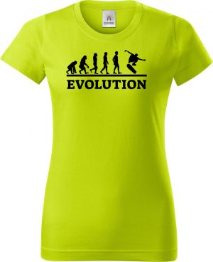 Evolution skateboarding, černý tisk