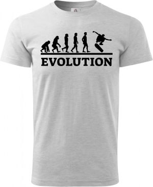 Evolution skateboarding, černý tisk