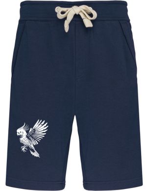 Exotický geo-pták, bílý potisk