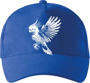 Exotický geo-pták, bílý potisk