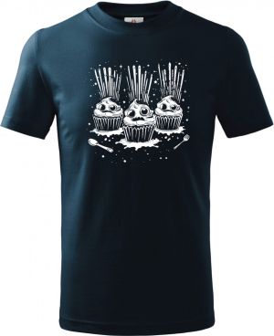 Exploze cupcake, bílý tisk