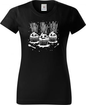 Exploze cupcake, bílý tisk