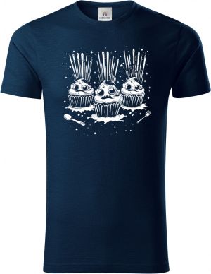 Exploze cupcake, bílý tisk