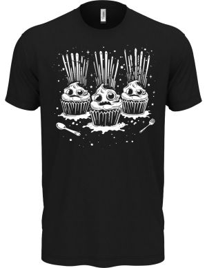 Exploze cupcake, bílý tisk