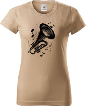 Fanfára osudu, trumpeta, černý tisk