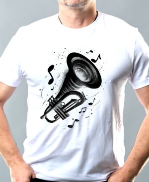 Fanfára osudu, trumpeta, černý tisk