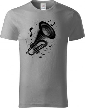 Fanfára osudu, trumpeta, černý tisk