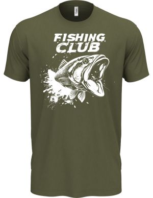 Fishing club, bílý potisk