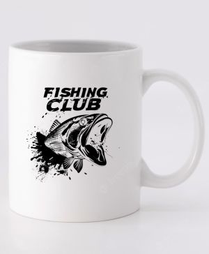 Fishing club, černý potisk