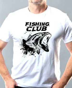 Fishing club, černý potisk